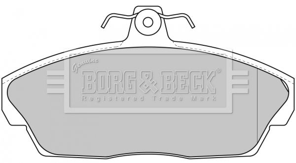 BORG & BECK Комплект тормозных колодок, дисковый тормоз BBP1662